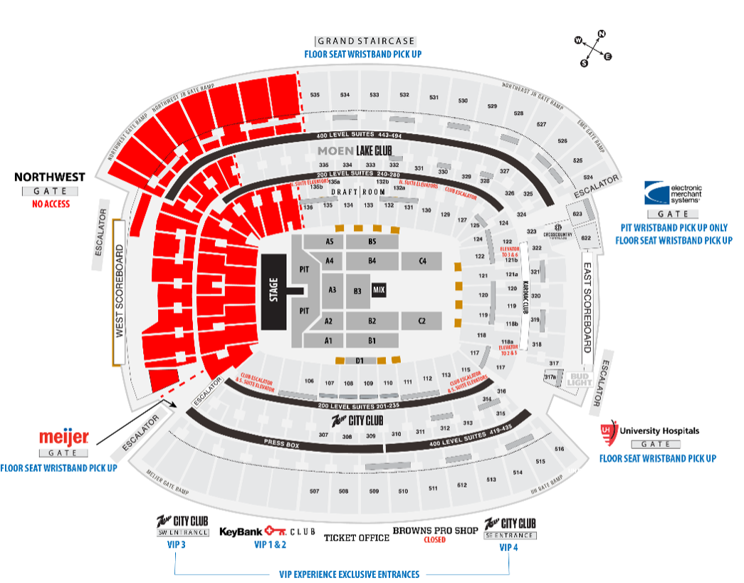 Cleveland Browns Stadium Cleveland Tickets & Seating Charts - ETC